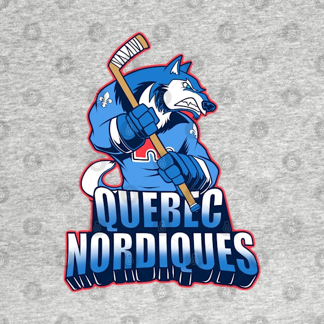 Quebec Nordiques - 90s Hockey Team by BlockersPixel